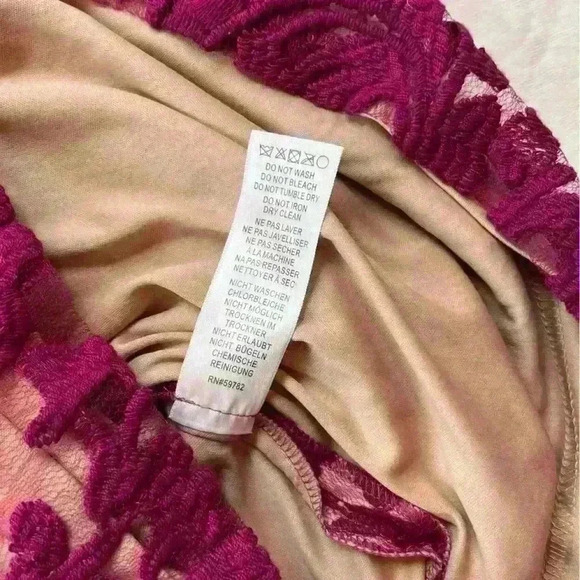 ADRIANNA PAPELL Purple Lace Overlay Dress Size 6 - Picture 7 of 8